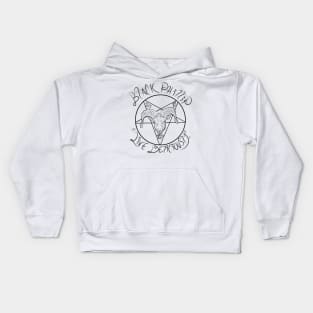 Black Phillip: "Live Deliciously" for Light Colors Kids Hoodie